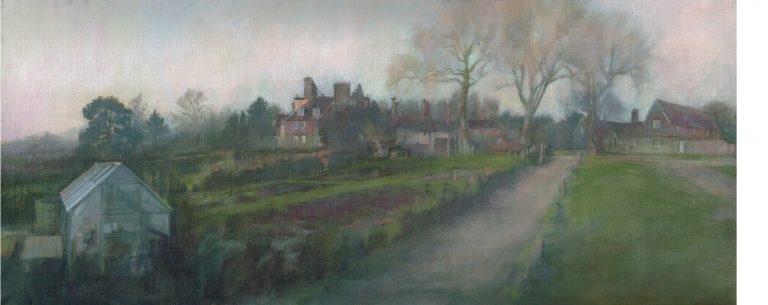 house portrait garden landscape