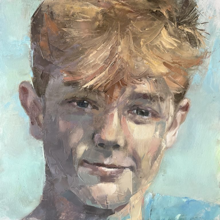 Portrait painting of a boy